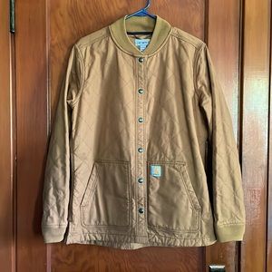 Carhartt Canvas Rugged Flex Quilted Rib Snap-front Shirt Jacket